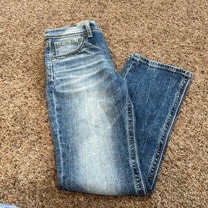 BKE Boy’s Denim Conner Straight Jeans, Size 14 Comfort Fit